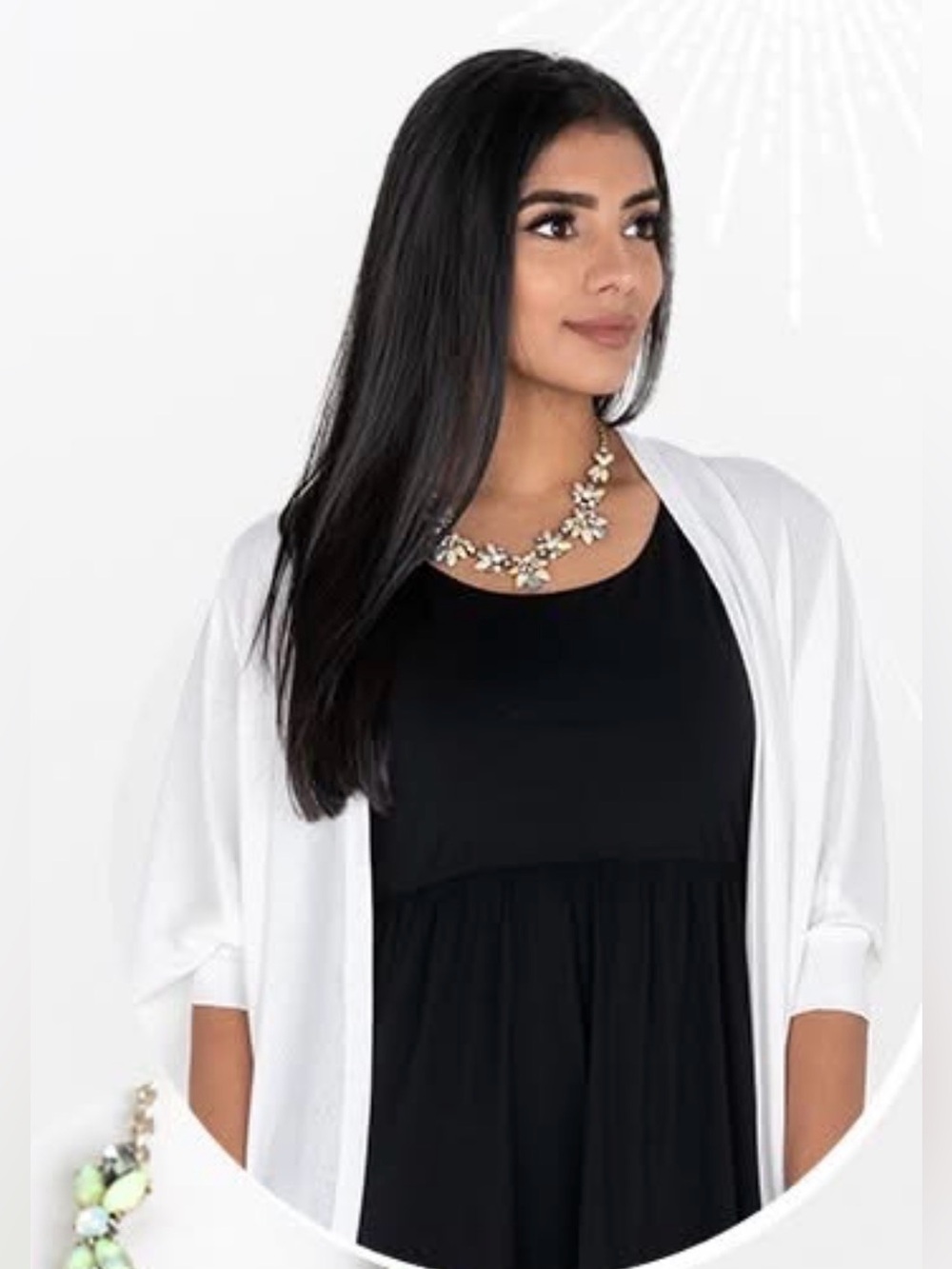 Spot on Cardigan (NWT) White, One-Size